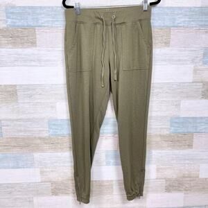 NEW YORK & COMPANY Jogger Sweatpants Green High Rise Womens Small